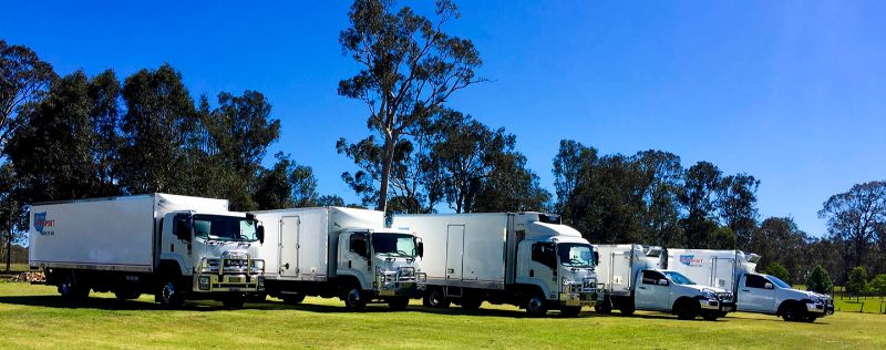 Fleet of trucks for frozen, refrigerated and general transport Newcastle Port Stephens Hunter Valley NSW